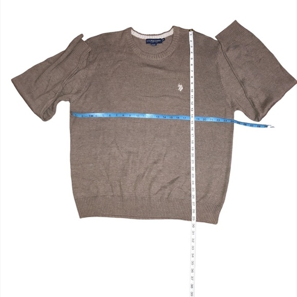 U.S. POLO ASSN. Sweater Men's Size XXL Tan Pullover Crewneck - Picture 4 of 10